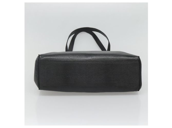 Borsa tote in pelle nera e oro Auth 125813 di Salvatore Ferragamo Nero D'oro - vista 5