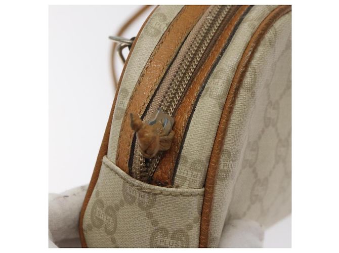 Borsa a spalla GUCCI GG Plus Supreme PVC avorio oro Auth 125814 D'oro Crudo - vista 10
