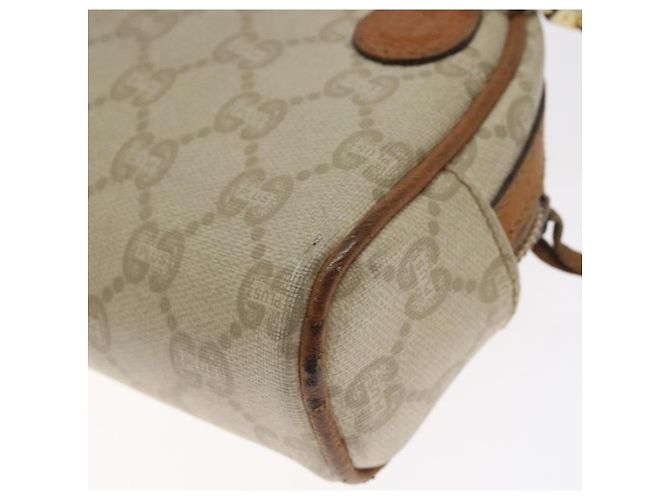 Borsa a spalla GUCCI GG Plus Supreme PVC avorio oro Auth 125814 D'oro Crudo - vista 15
