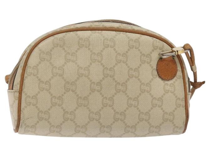 Borsa a spalla GUCCI GG Plus Supreme PVC avorio oro Auth 125814 D'oro Crudo - vista 2