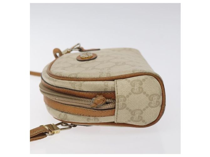 Borsa a spalla GUCCI GG Plus Supreme PVC avorio oro Auth 125814 D'oro Crudo - vista 4