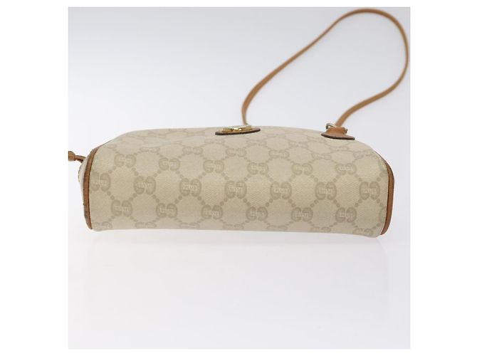 Borsa a spalla GUCCI GG Plus Supreme PVC avorio oro Auth 125814 D'oro Crudo - vista 5