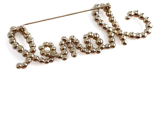 Timeless Chanel Spilla in metallo e perle finte in cristallo dorato D'oro - vista 3
