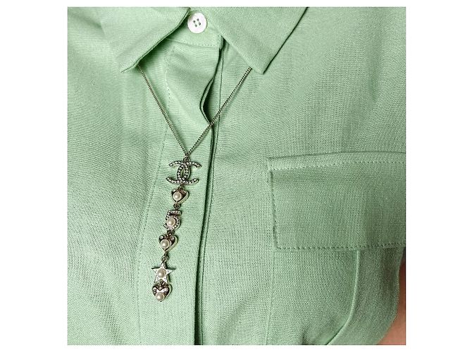 Timeless Chanel Pendente in metallo e perle finte in cristallo - vista 4
