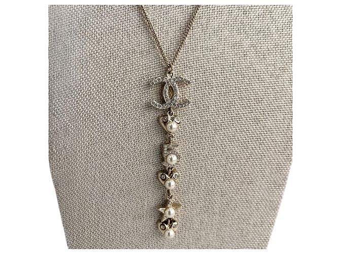 Timeless Chanel Pendente in metallo e perle finte in cristallo - vista 6