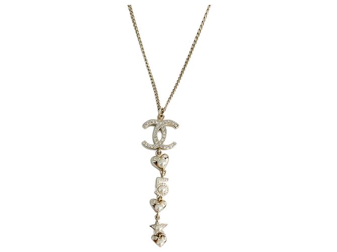 Timeless Chanel Pendente in metallo e perle finte in cristallo - vista 7
