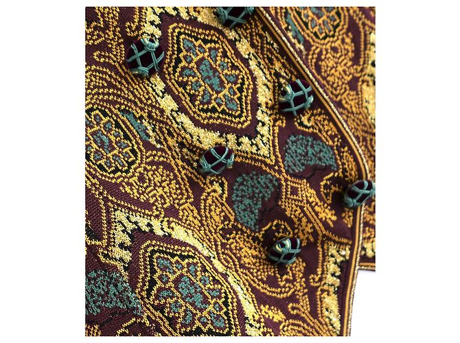 Goldene Strickweste Christian Dior x Gianfranco Ferre Herbst 1994 - Ansicht 2
