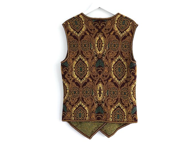 Goldene Strickweste Christian Dior x Gianfranco Ferre Herbst 1994 - Ansicht 3