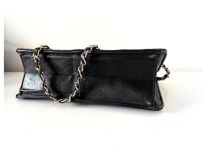 Timeless Borsa a mano Chanel in pelle nera trapuntata Nero - vista 6