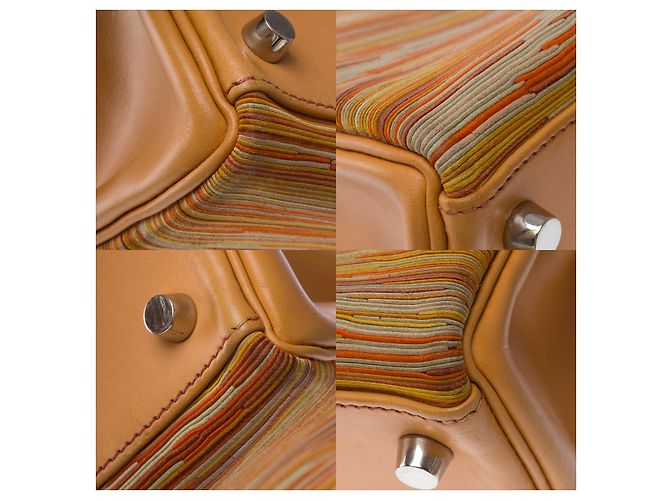 Hermès Borsa HERMES Kelly 35 in Pelle Beige - 102706 - vista 12