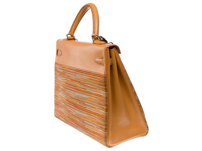 Hermès Borsa HERMES Kelly 35 in Pelle Beige - 102706 - vista 6