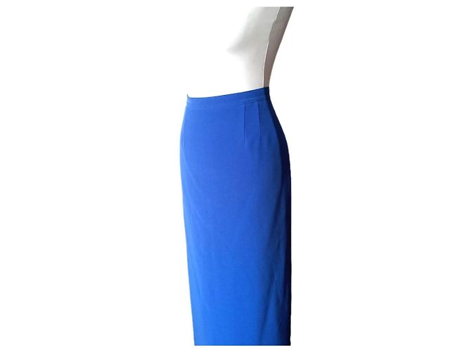 Autre Marque Falda Maxi Azul de Poliéster - vista 2