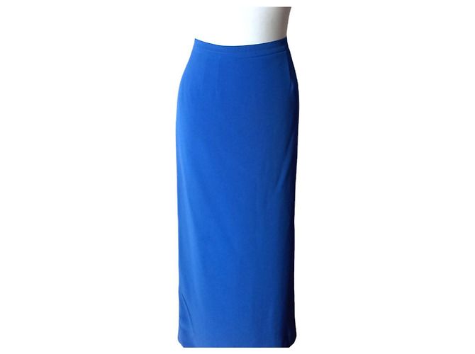Autre Marque Falda Maxi Azul de Poliéster - vista 3