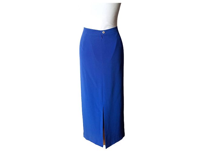 Autre Marque Falda Maxi Azul de Poliéster - vista 4