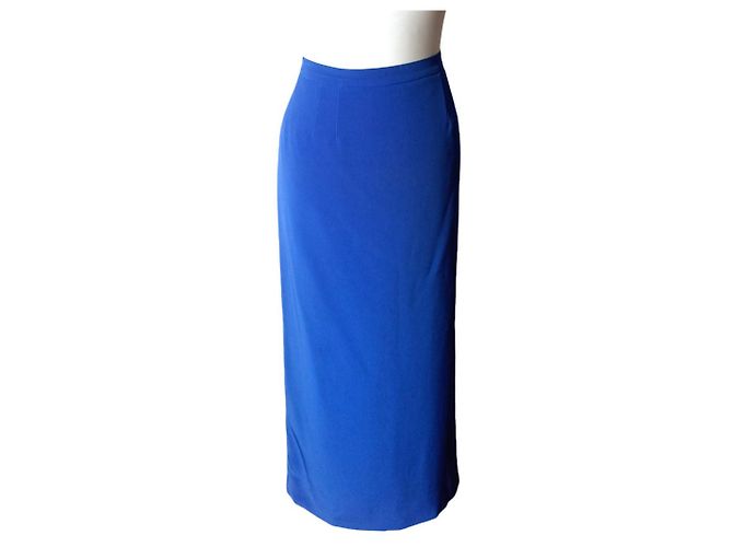 Autre Marque Falda Maxi Azul de Poliéster - vista 5
