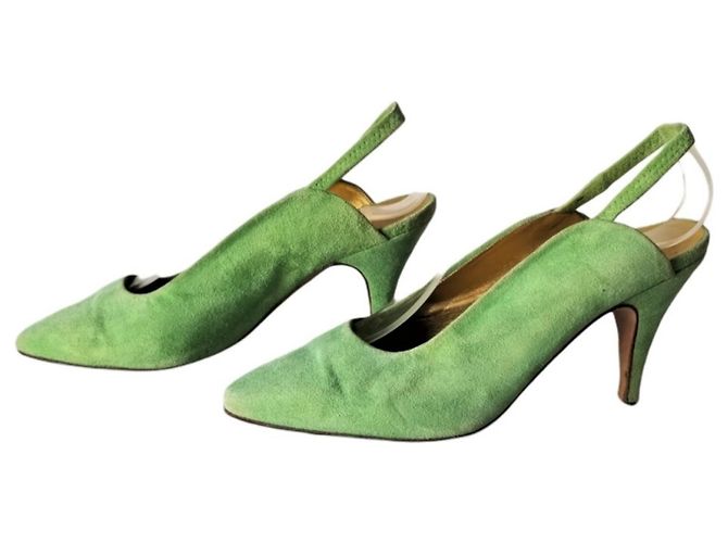 Emanuel Ungaro Scarpe Ungaro in camoscio verde - vista 2