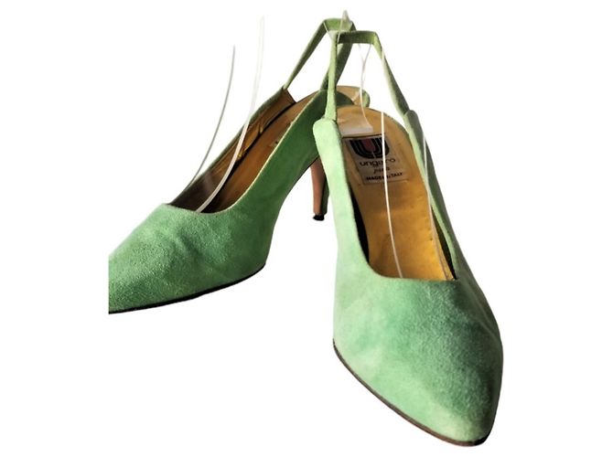 Emanuel Ungaro Scarpe Ungaro in camoscio verde - vista 5