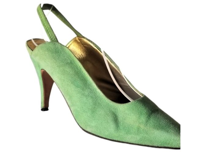 Emanuel Ungaro Scarpe Ungaro in camoscio verde - vista 6