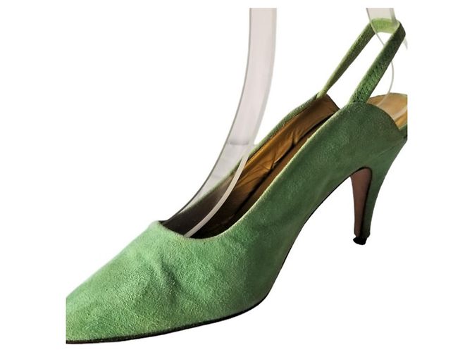 Emanuel Ungaro Scarpe Ungaro in camoscio verde - vista 7