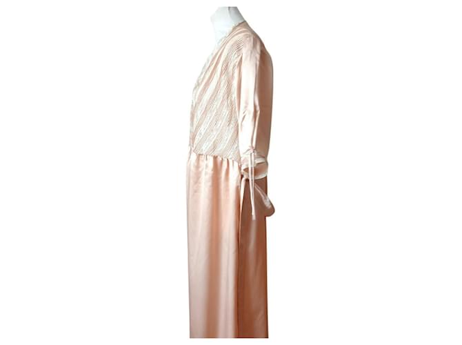 Autre Marque Bata de Casa con Encaje Rosa - vista 5