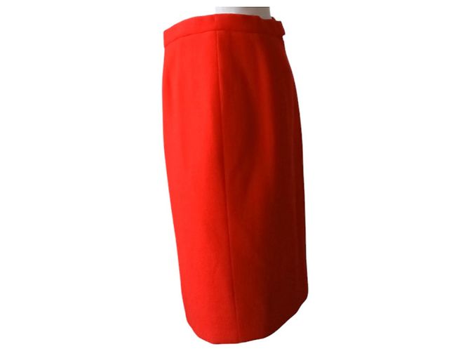 Falda Chanel de lana roja - view 4