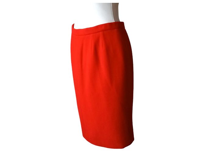 Falda Chanel de lana roja - view 5
