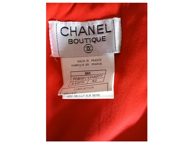 Falda Chanel de lana roja - view 7