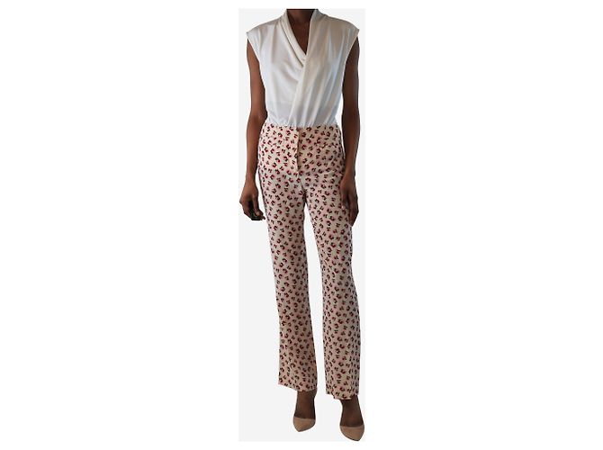 Acne Elastische Hosen mit rosa Marmorprint - Größe XXS Pink - Ansicht 2