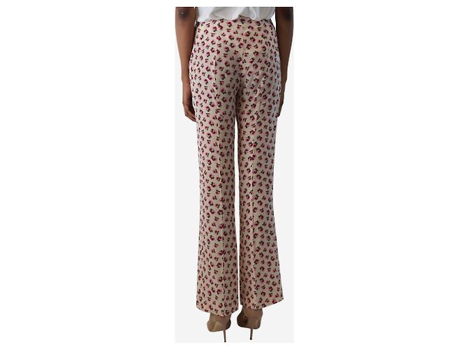 Acne Elastische Hosen mit rosa Marmorprint - Größe XXS Pink - Ansicht 3