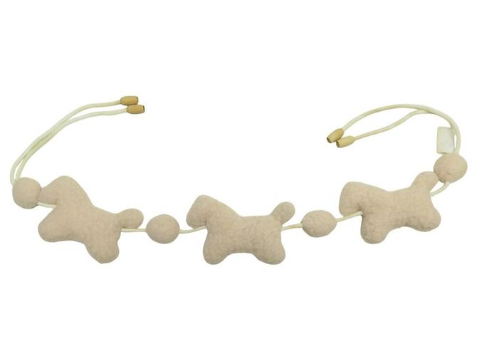 Hermès NEW HERMES CRADLE SET SHEET PILLOWCASE ROCKING HORSE MOBILE SHEEP Cream - view 19
