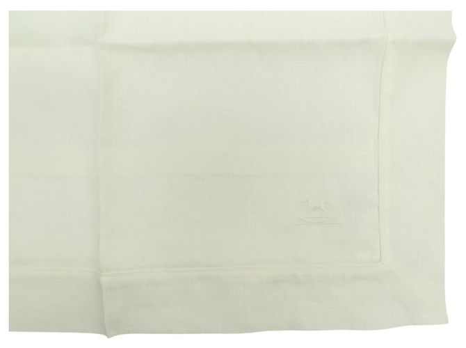 Hermès NEW HERMES CRADLE SET SHEET PILLOWCASE ROCKING HORSE MOBILE SHEEP Cream - view 3