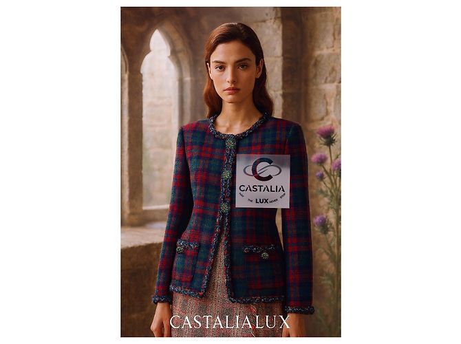 Chanel Neue ikonische Tartanjacke Paris / Edinburgh 34 FR - Ansicht 3