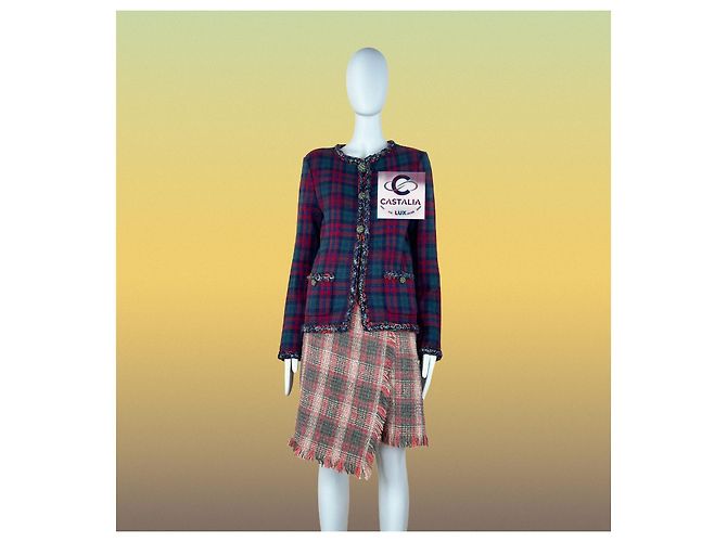 Chanel Neue ikonische Tartanjacke Paris / Edinburgh 34 FR - Ansicht 7