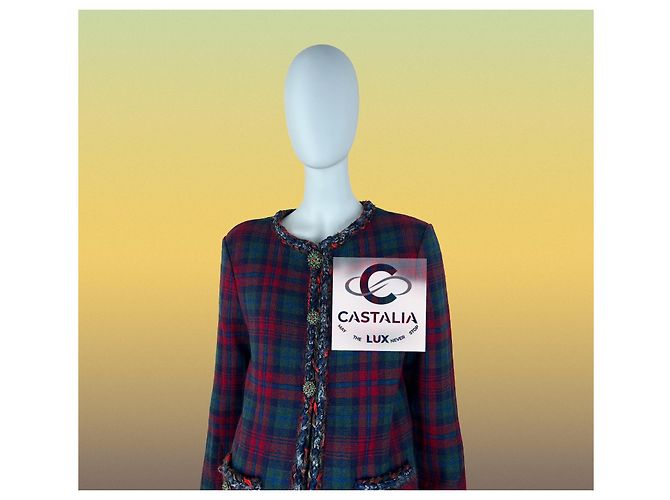 Chanel Neue ikonische Tartanjacke Paris / Edinburgh 34 FR - Ansicht 9