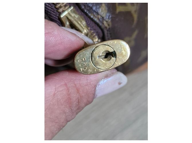Alma Borsa Louis Vuitton in pelle marrone - vista 10