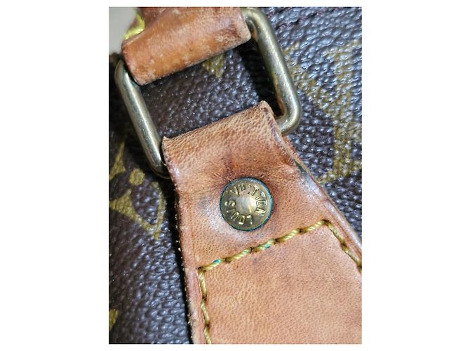 Alma Borsa Louis Vuitton in pelle marrone - vista 6