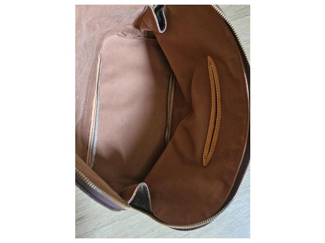 Alma Borsa Louis Vuitton in pelle marrone - vista 8