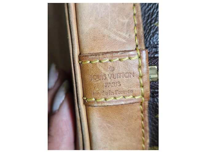 Alma Borsa Louis Vuitton in pelle marrone - vista 9