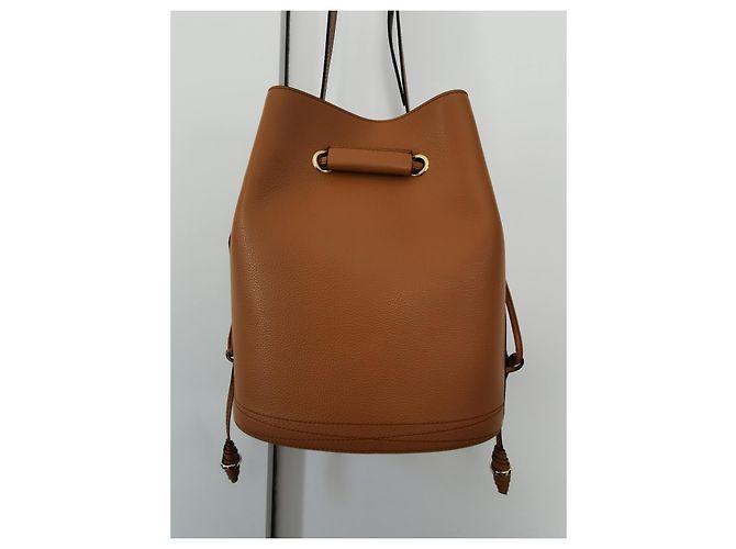 Le Huit Borsa a secchiello Lancel Huit GM in pelle cammello Marrone D'oro Marrone chiaro Gold hardware - vista 14