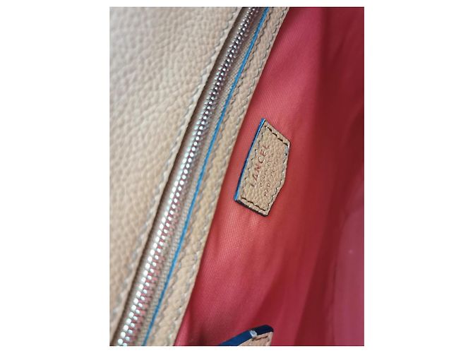 Le Huit Borsa a secchiello Lancel Huit GM in pelle cammello Marrone D'oro Marrone chiaro Gold hardware - vista 18