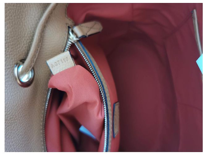 Le Huit Borsa a secchiello Lancel Huit GM in pelle cammello Marrone D'oro Marrone chiaro Gold hardware - vista 20