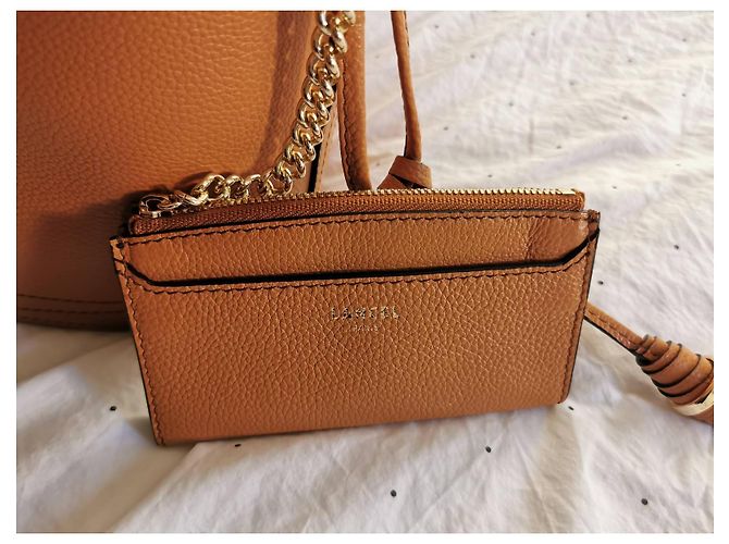 Le Huit Borsa a secchiello Lancel Huit GM in pelle cammello Marrone D'oro Marrone chiaro Gold hardware - vista 7