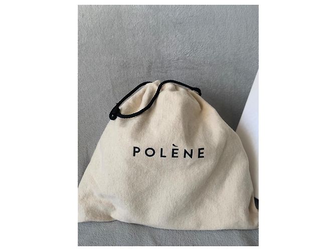 Borsa Polène Mini Nano Nera in Pelle di Agnello Nero - vista 14