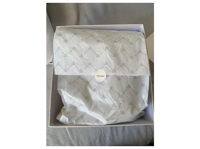 Borsa Polène Mini Nano Nera in Pelle di Agnello Nero - vista 15