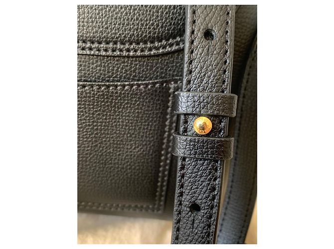 Borsa Polène Mini Nano Nera in Pelle di Agnello Nero - vista 9
