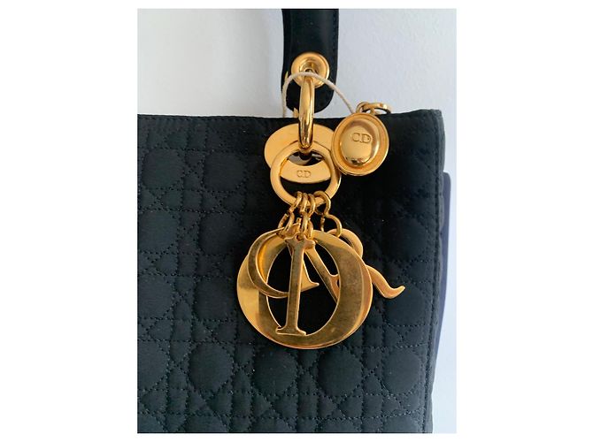 Christian Dior Lady Dior Borsa media nera Nero - vista 3