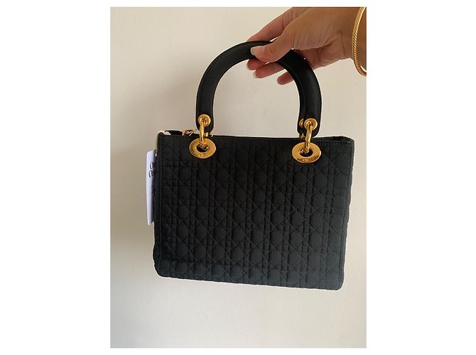 Christian Dior Lady Dior Borsa media nera Nero - vista 6