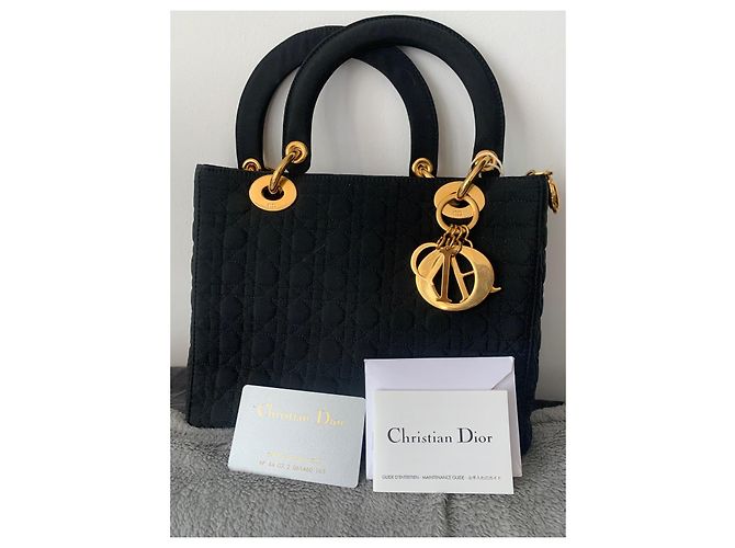 Christian Dior Lady Dior Borsa media nera Nero - vista 9