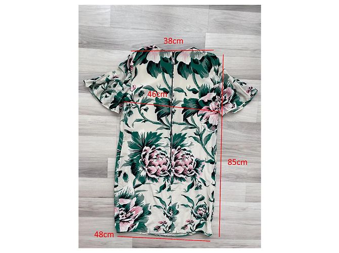 Vestido midi de seda Burberry Multicor - vista 10