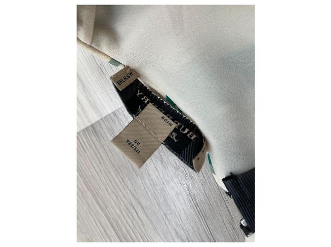 Vestido midi de seda Burberry Multicor - vista 4